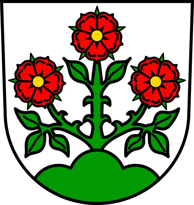 Wappen von Rosenberg, Ostalbkreis – repräsentiert die historische und kulturelle Identität der Gemeinde.